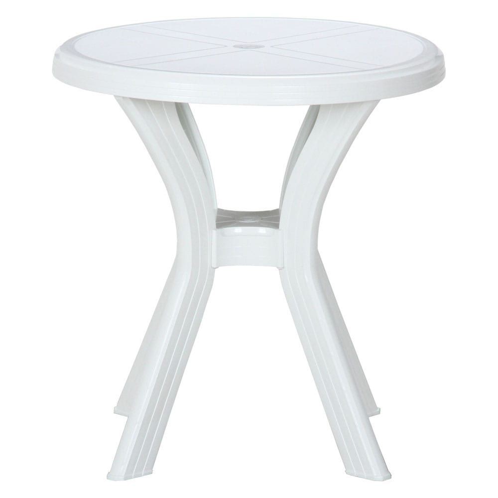 ＰＣ　ラウンドテーブル　アンジェロ　ホワイト（12278）【メーカー直送・代引不可】, ホワイト, 670&times;670