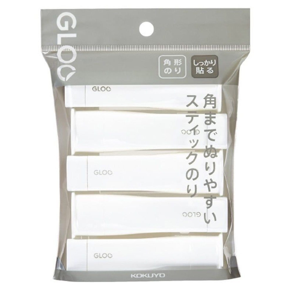 コクヨ　グルースティックのり　しっかり貼る　5本, 白, Sサイズ×5