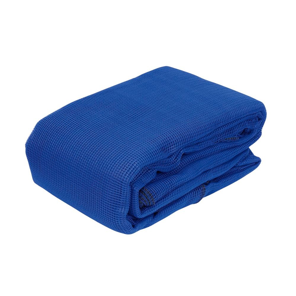 防風ネット　４ｍｍ目　ハトメ付き　２&times;１０ｍ, ブルー, 2&times;10m