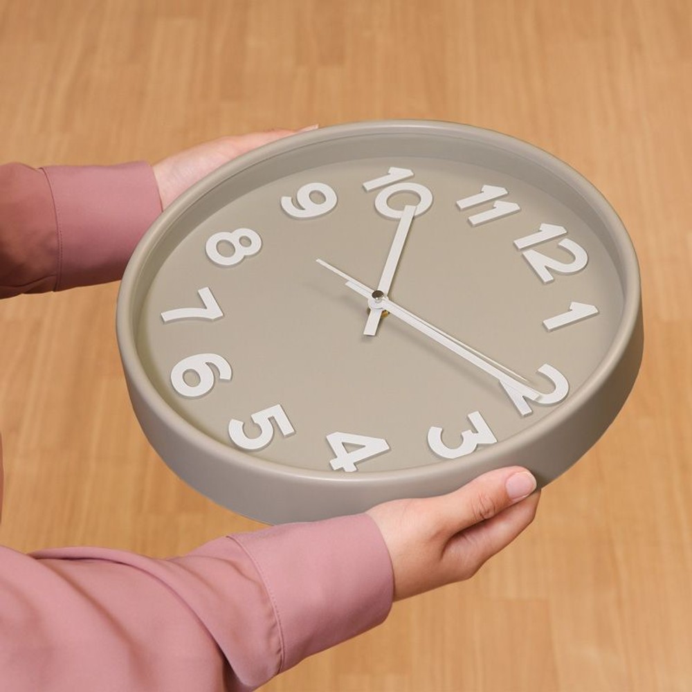 掛時計　スピカ2　30cm, サンドベージュ, 30cm