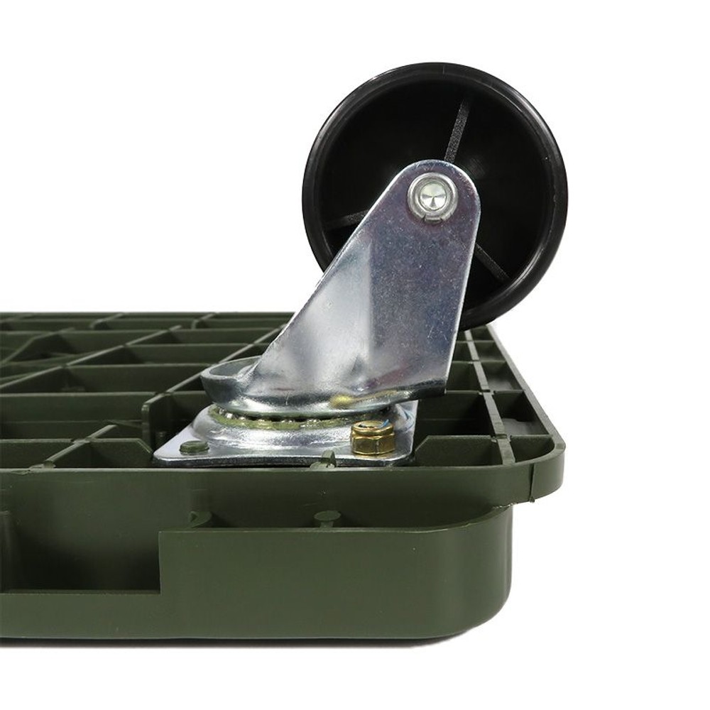 樹脂連結台車　約495&times;365ｍｍ（収穫カゴサイズ）, グリーン, 約495&times;365ｍｍ