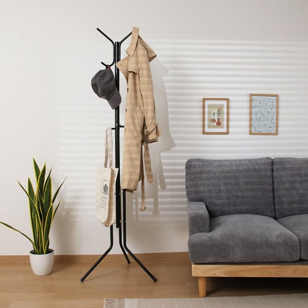 不二貿易  パイプポールハンガー　ＦＢー176Ｎ 【メーカー直送・代引不可】, ブラック, FB-176NBK