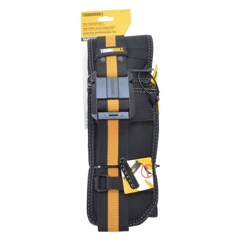 TOUGHBUILT（タフビルト）　パッド付きツールベルト（バックサポート付き）, 黒, TB-CT-41P