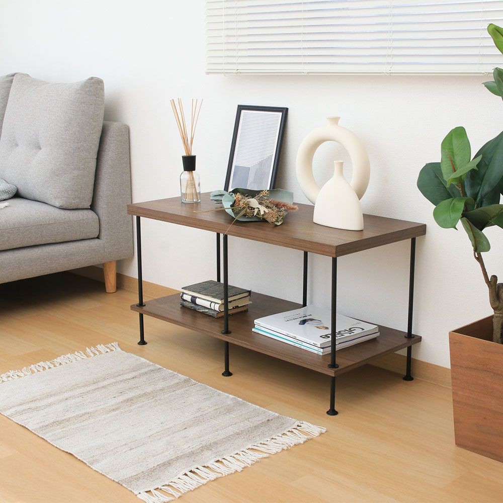 不二貿易 ＥＺＢＯツイストロック　ＴＶ台９０幅　ＭＢＲ【メーカー直送・代引不可】, ブラウン, 幅900mm&times;奥行400mm&times;高さ480mm