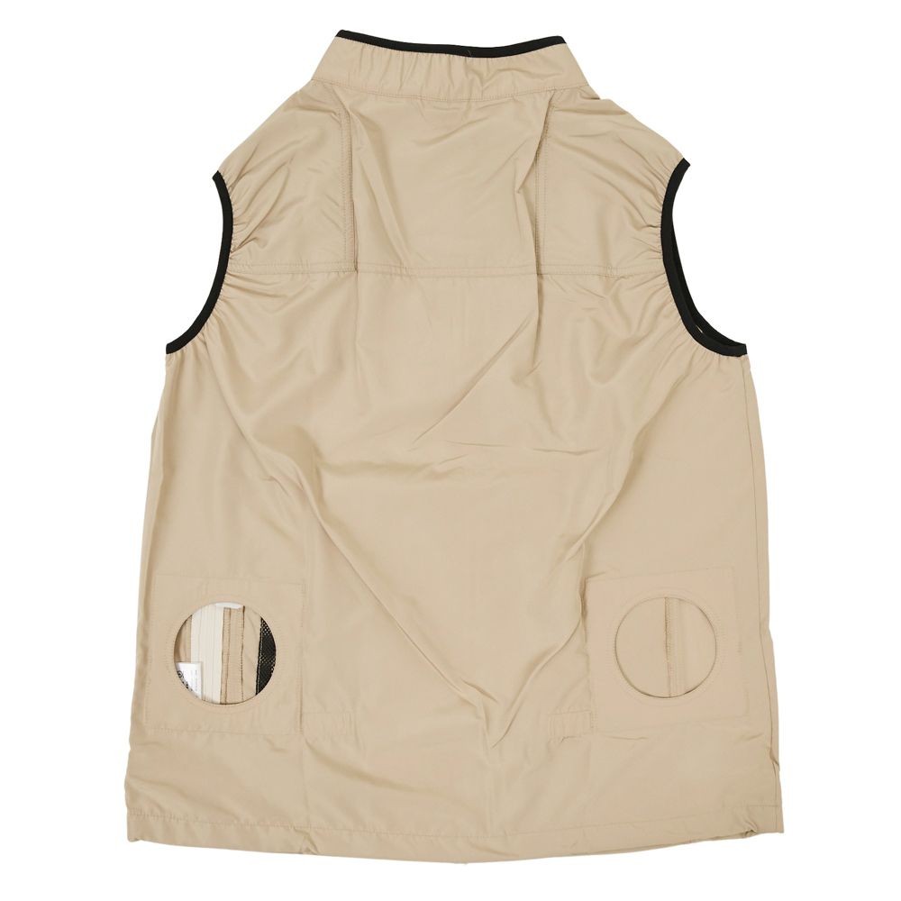 【2025年モデル】ウイザ WIZ'A 空調ウェア　ベーシック　ベスト　ベージュ, ベージュ, Sサイズ