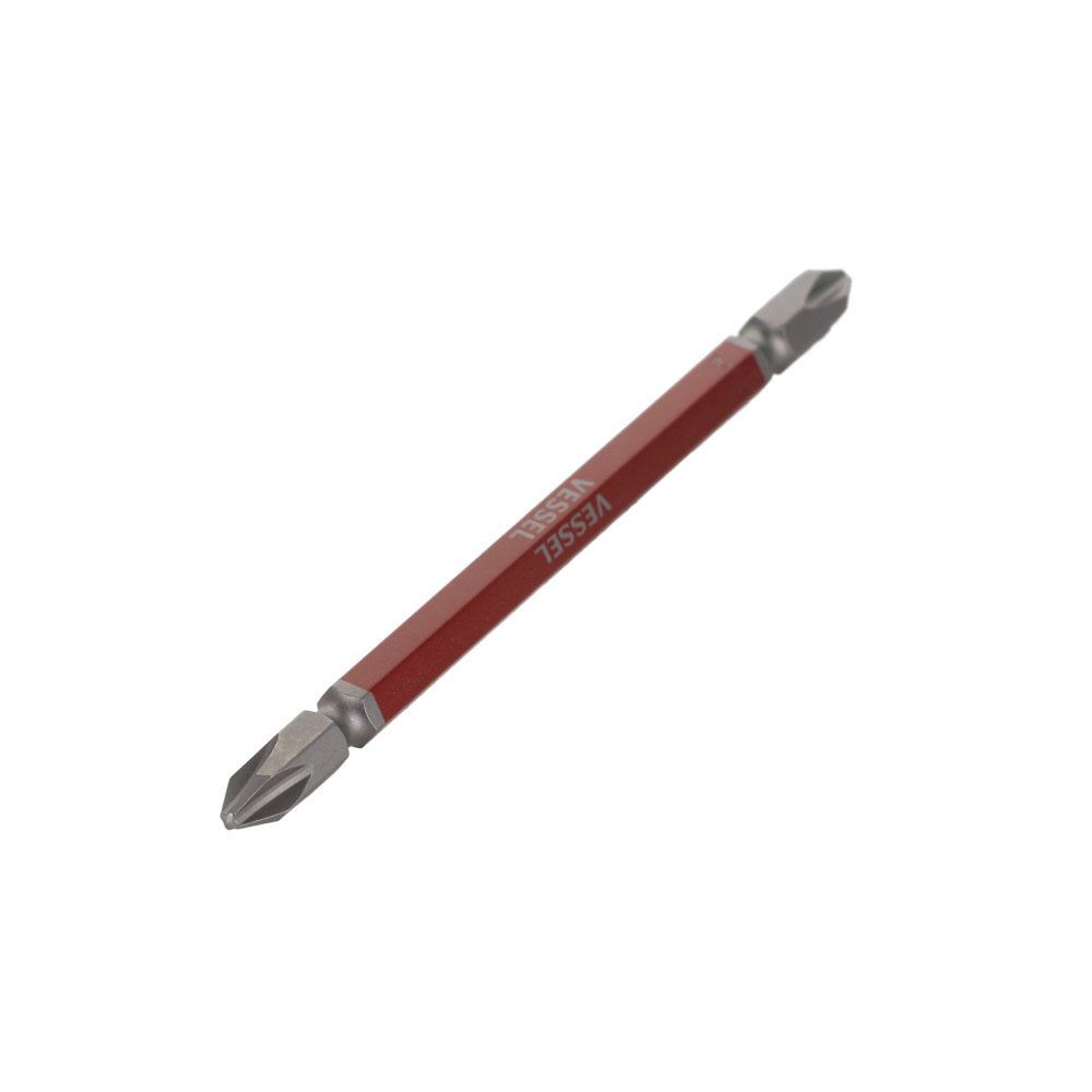 VESSEL 剛彩ビット 10本組 （両頭） ＋2&times;110mm, シルバー, (＋)2&times;110mm