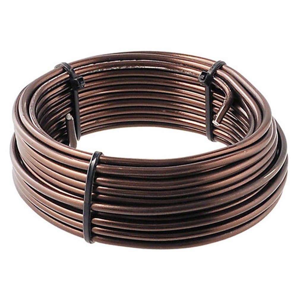 自然作　アルミ線　150ｇ（7ｍ）　3．0ｍｍ, 白, 3mm