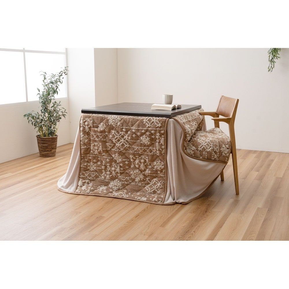 ハイタイプこたつ布団　ルミ【メーカー直送・代引不可】, ベージュ, 約225&times;225cm