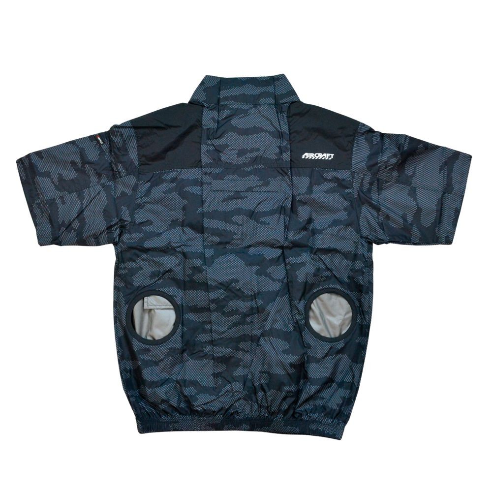 エアークラフト AC半袖ブルゾン AC2016 カモフラブラック, その他カラー１, Mサイズ