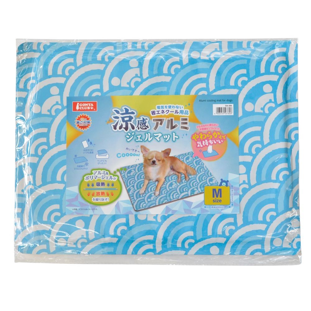 マルカン　涼感アルミジェルマット　Ｍ, ブルー, Mサイズ