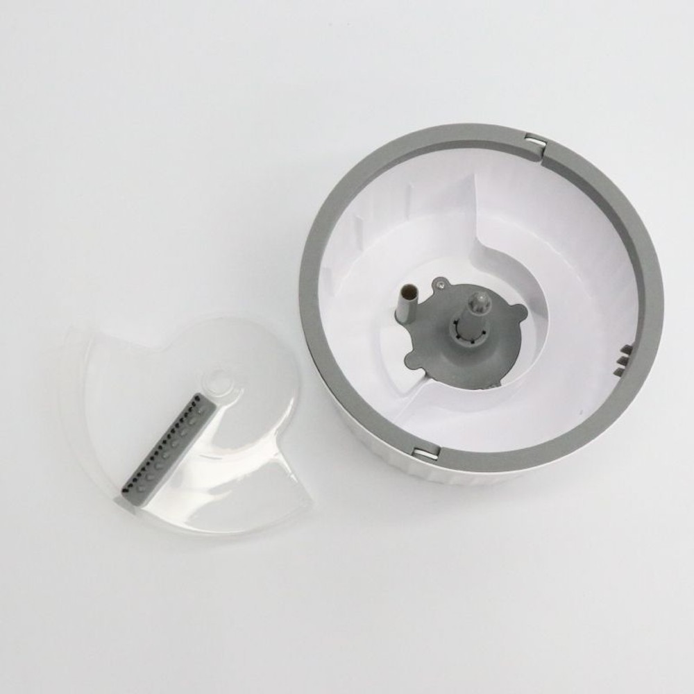  きれいな水で洗える回転モップ HDL-8551, ホワイト, モップパッド2枚セット