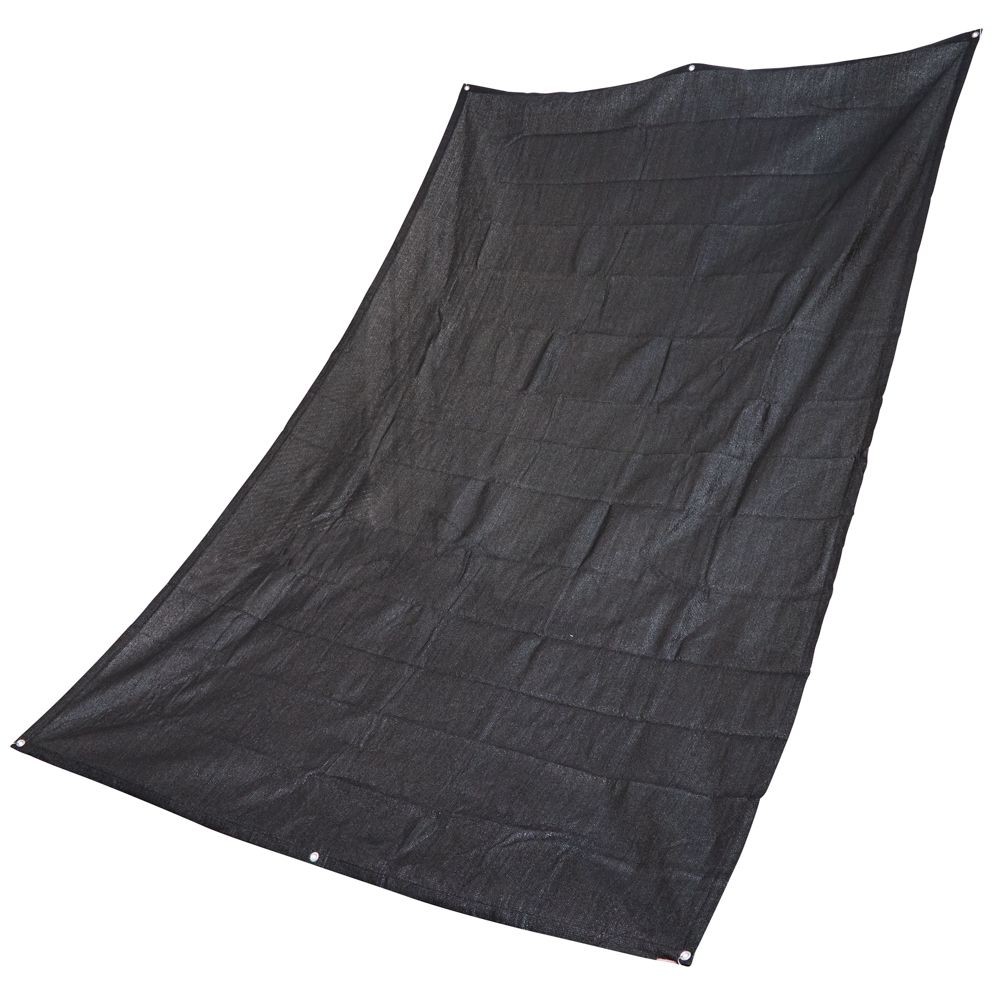 オーニングタープ　ブラック, ブラック（100&times;200）, 100&times;200cm