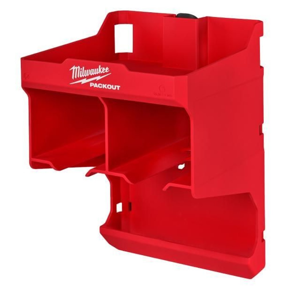 milwaukee PACKOUT ドリル収納ステーション 48-22-8343, レッド, 幅355.6×高さ254×長さ238.76mm