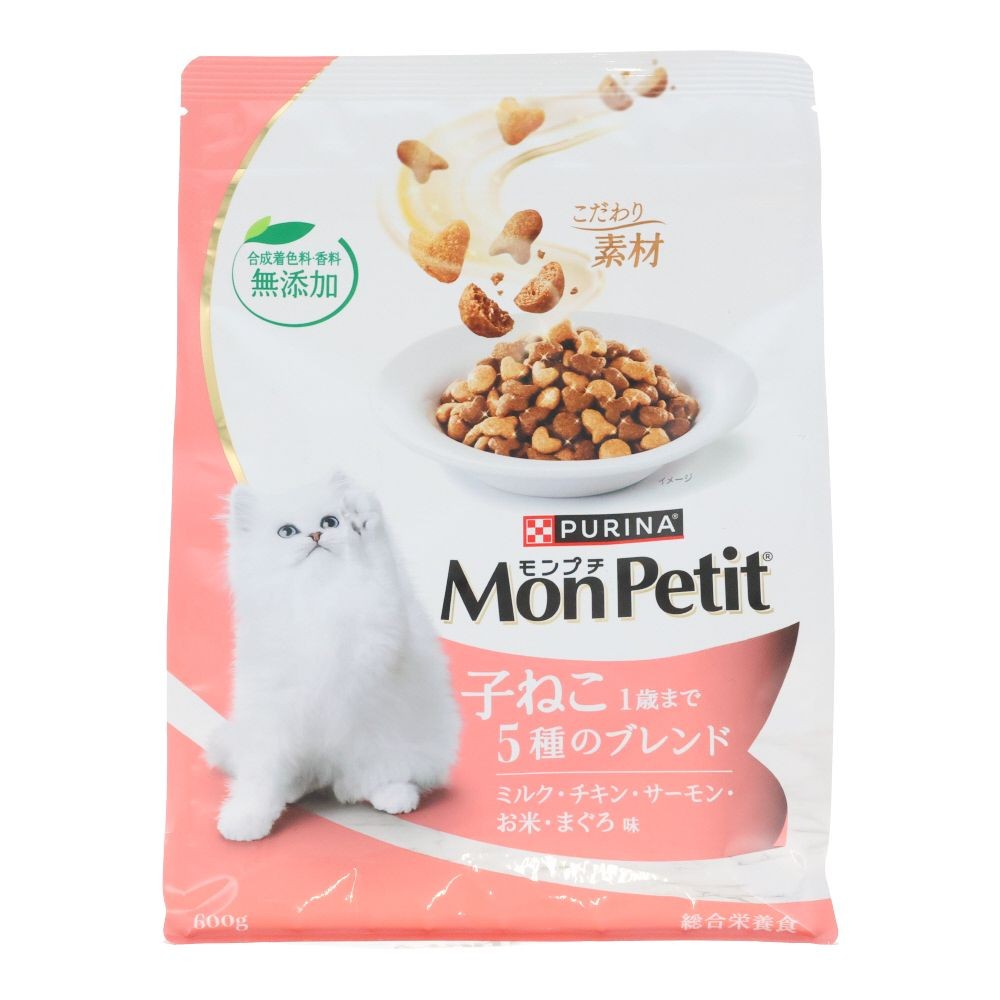 モンプチバッグ　子ねこ　５種のブレンド　６００ｇ, 子ねこ用, 600g