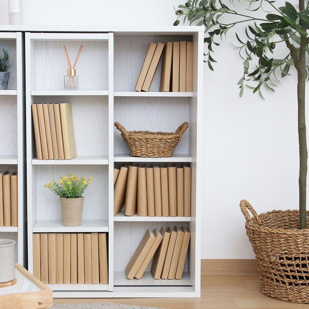 不二貿易 ダブルスライドラック　オークＷＨ　ＤＳ９０９０【メーカー直送・代引不可】, ホワイト, 幅890mm&times;奥行290mm&times;高さ890mm