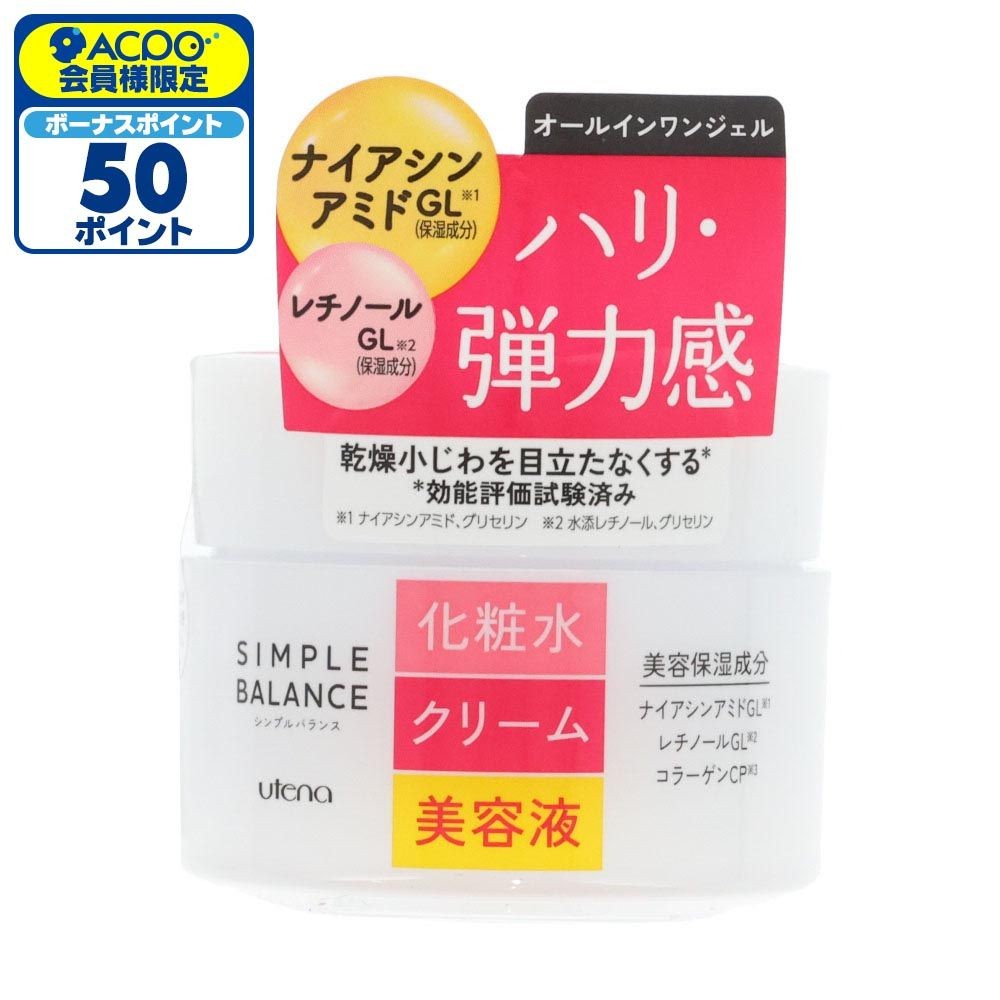 ウテナ　シンプルバランス　ハリ・つやジェル　１００ｇ, 保湿ジェル, 100g