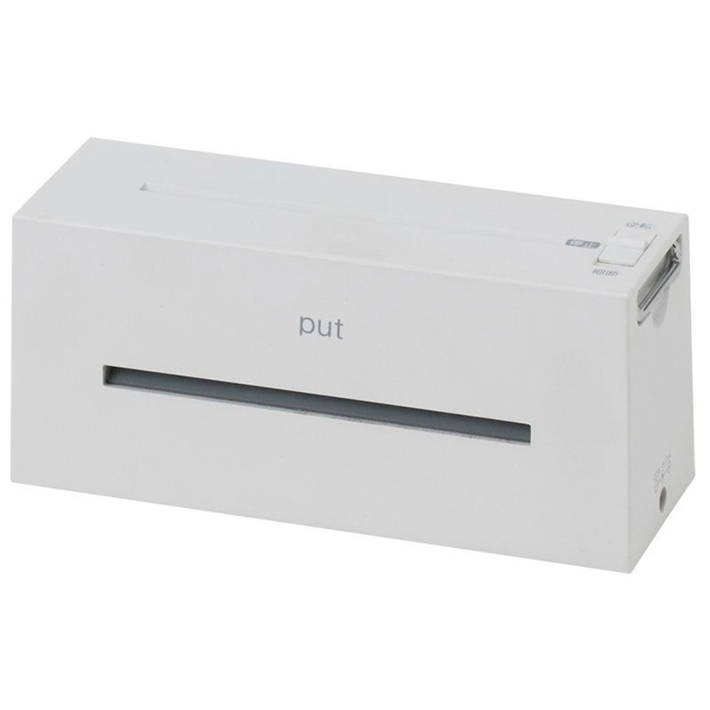 パーソナルシュレッダ　プット　ＮＳＥーＴＭ1Ｗ, ホワイト, A4縦二つ折用