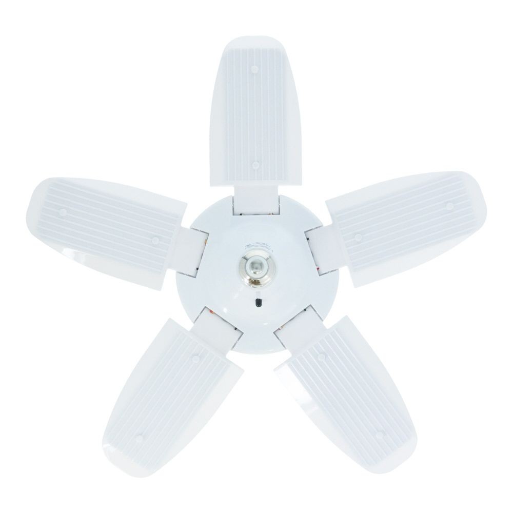 WIZ'A ウィザ　羽根型投光器５枚羽根替球７２Ｗ　調光調色リモコン付, ホワイト, 8600lm