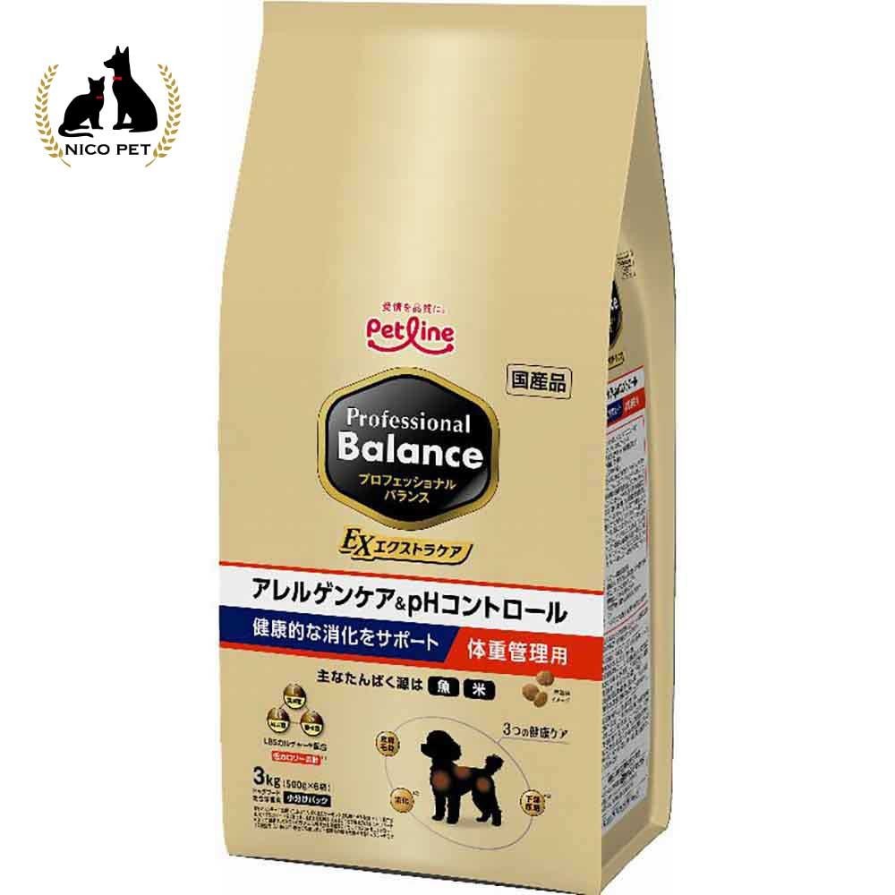 プロフェッショナルバランス エクストラケア アレルゲンケア＆pHコントロール 健康的な消化をサポート 体重管理用 3kg, 体重管理用, 3.0kg