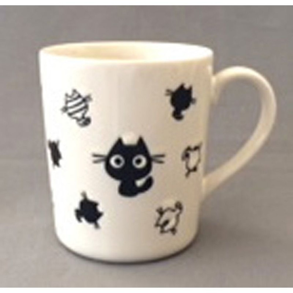 軽量目盛付マグカップ　ニャンクラブ, 猫柄, 200ml