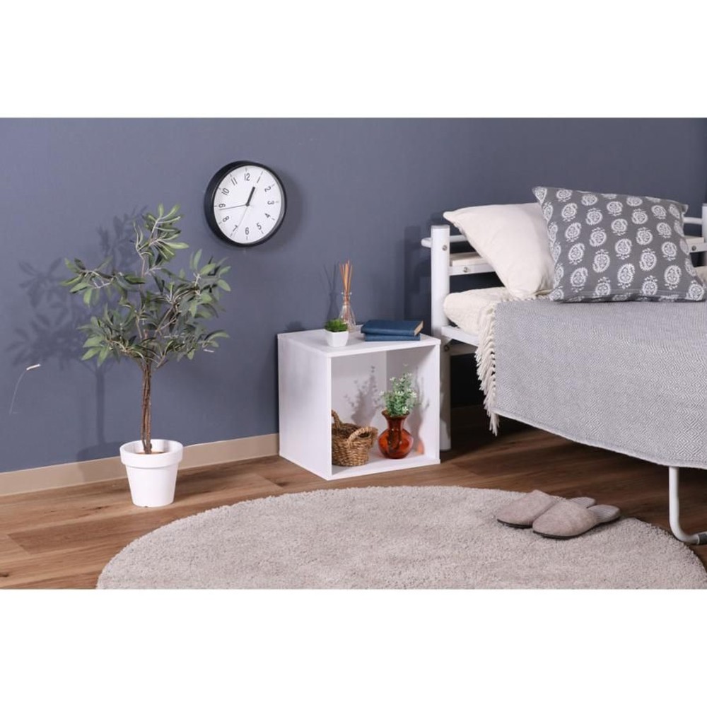 キューブボックス【メーカー直送 代引不可】, ホワイト, 1段