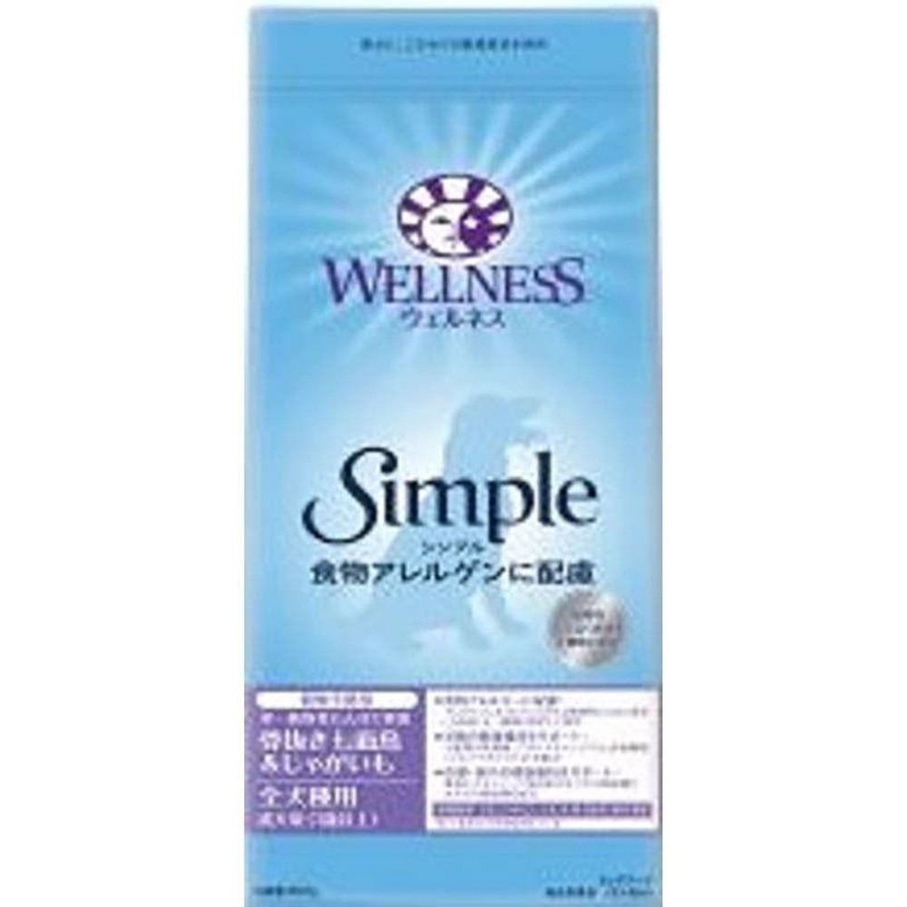 ウェルペット　ウェルネスシンプル成犬七面鳥　８００ｇ, 骨抜き七面鳥＆じゃがいも, 800g