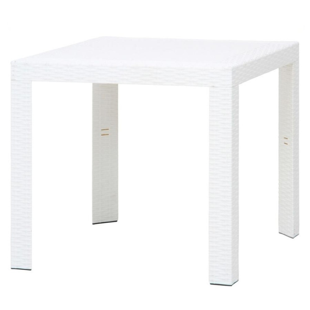 不二貿易  ステラ　テーブル　80角 【メーカー直送・代引不可】, ホワイト, 80cm角