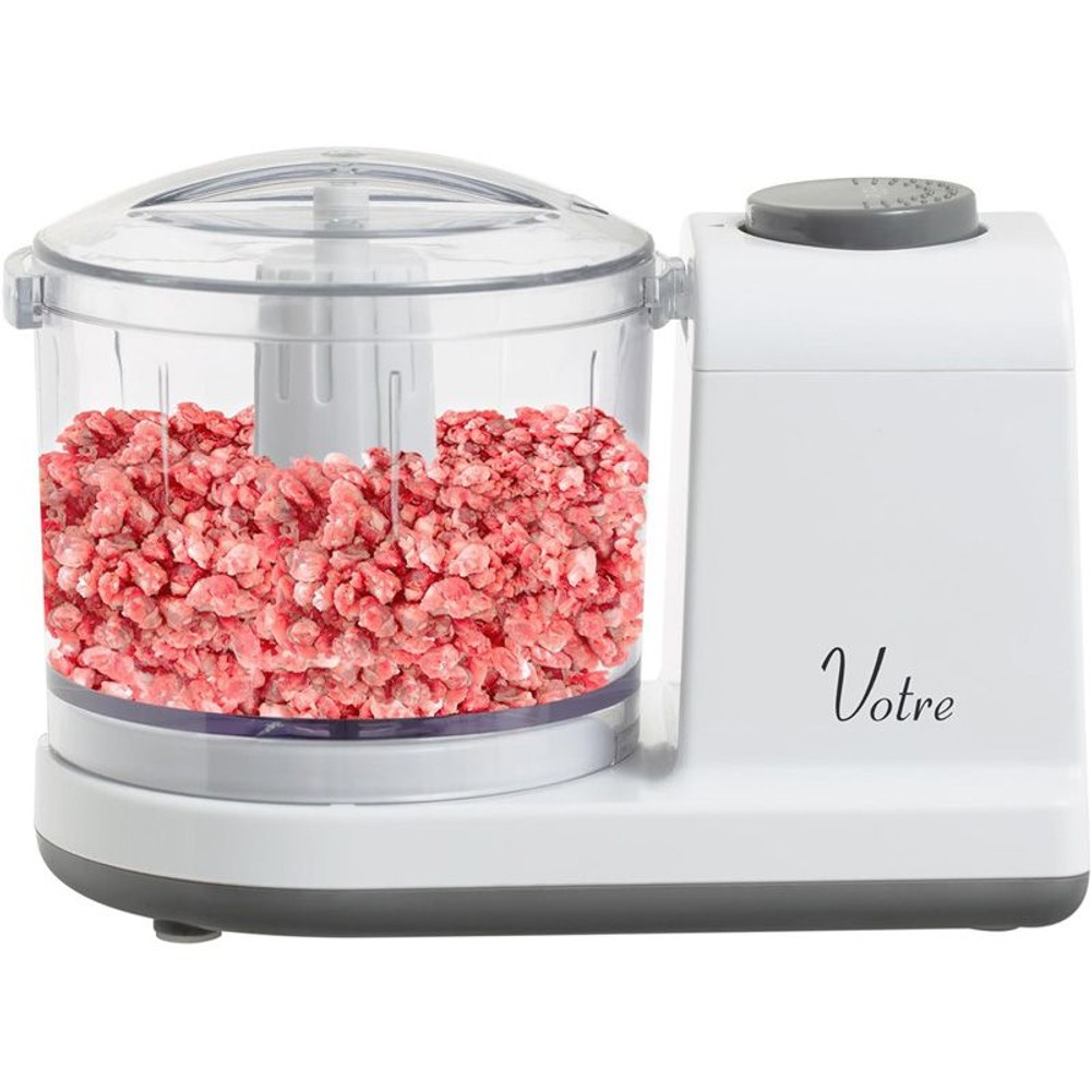 ヤマゼン　フードプロセッサー Votre　YFE-200-W, ホワイト, 約130&times;185&times;105mm