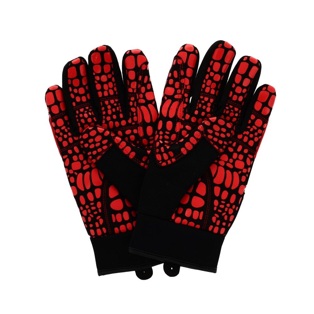 ワーキンググローブ　超すべり止め, レッド（M）, Mサイズ