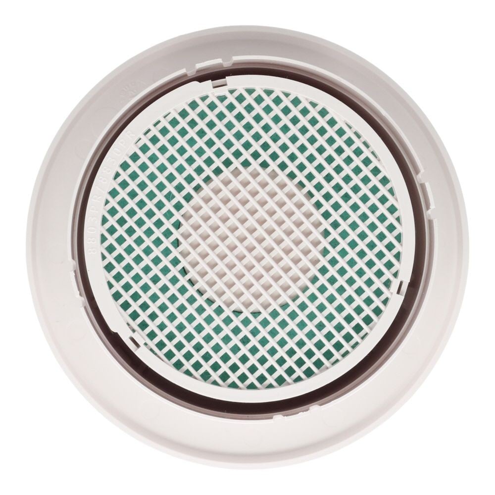 ナスタ プッシュ式丸型レジスター アレルフィルター付, シルバーグレー, 134mm
