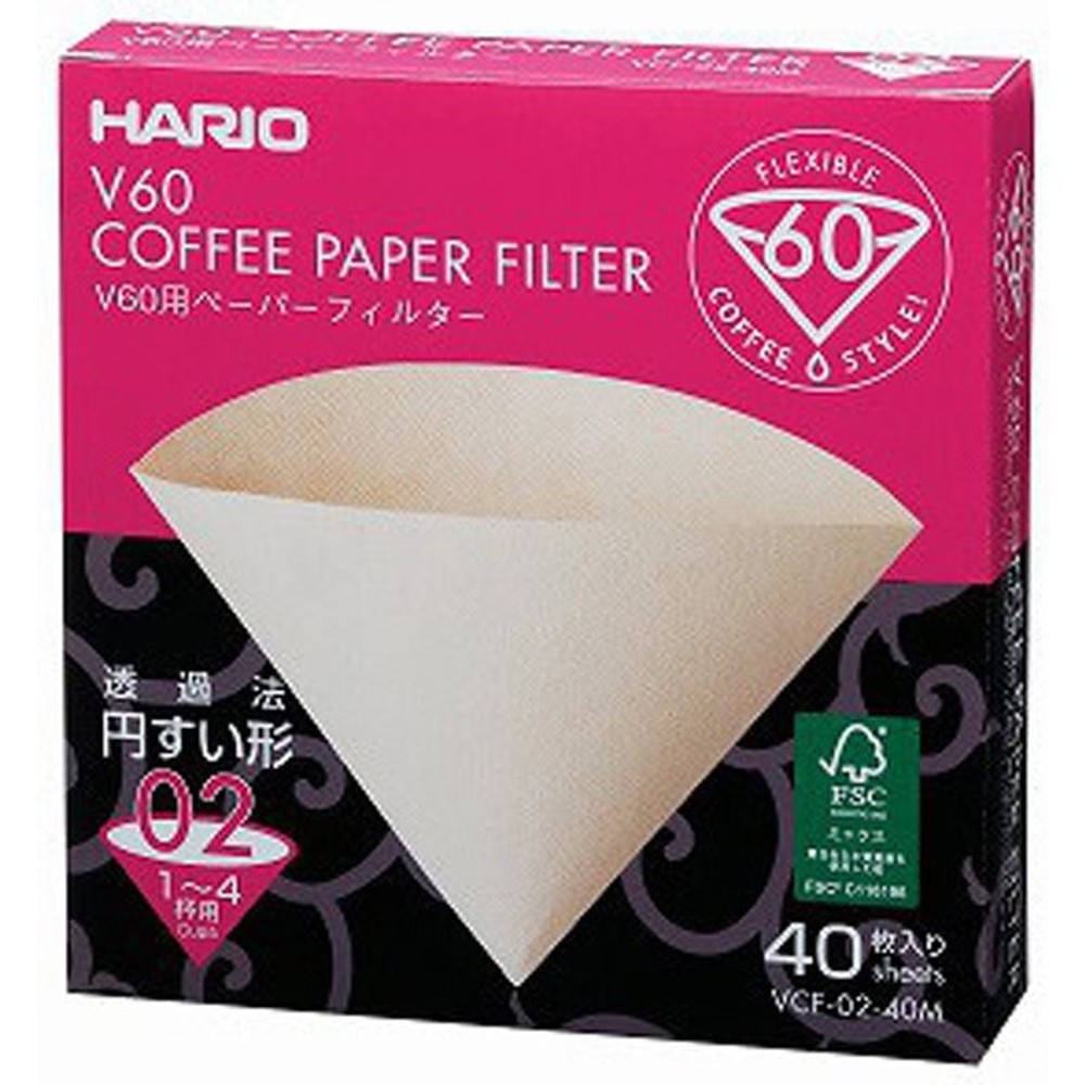 ハリオ　　Ｖ60ドリッパー　　02ペーパーみさらし40Ｐ, その他カラー１, その他サイズ１