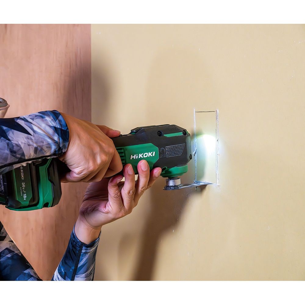 【廃盤】ハイコーキ　HIKOKI １８Ｖマルチツール（蓄電池１個、充電器付き） CV18DA (XPZ), グリーン, CV18DA (XPZ)