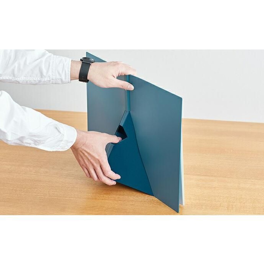 キングジム　ジリッツ　クリアーファイル　8832Ｈ, 青, A4タテ型