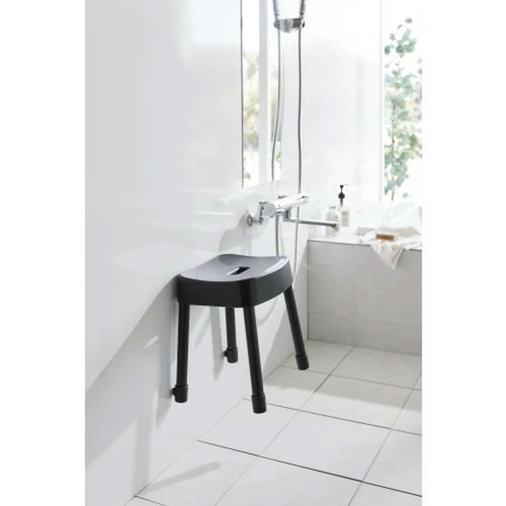 山崎実業 MIST ミスト マグネット&風呂イス SH35, ホワイト, 幅335mm&times;奥行280mm&times;高さ350mm