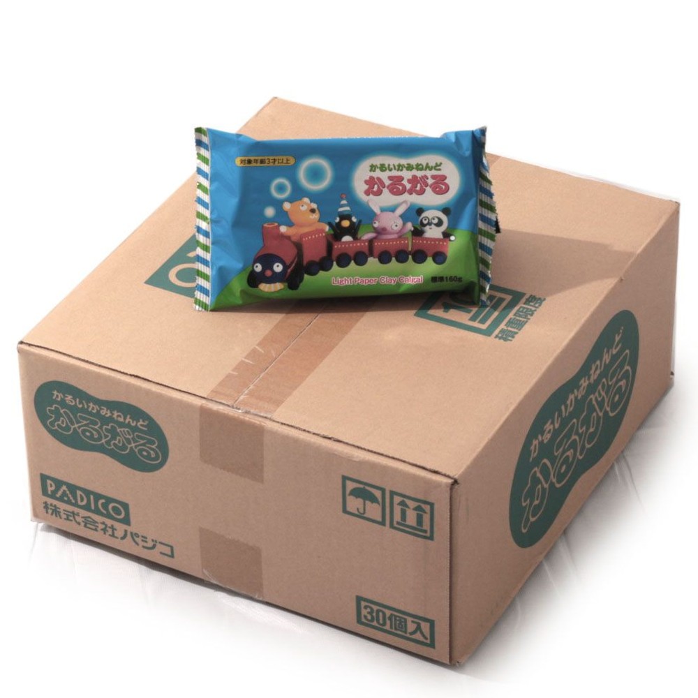 【30個セット】パジコ　紙粘土かるがる（かるいかみねんどかるがる）, 白, 標準160g×30個