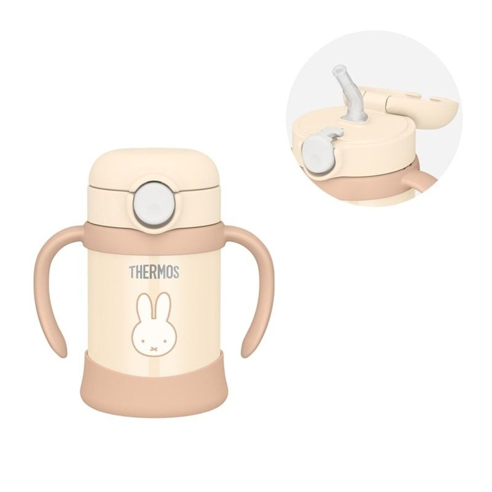 サーモス　まほうびんのベビーストローマグ ＦＪＴー２５０Ｂ ＣＲＭ, クリーム, 250ml