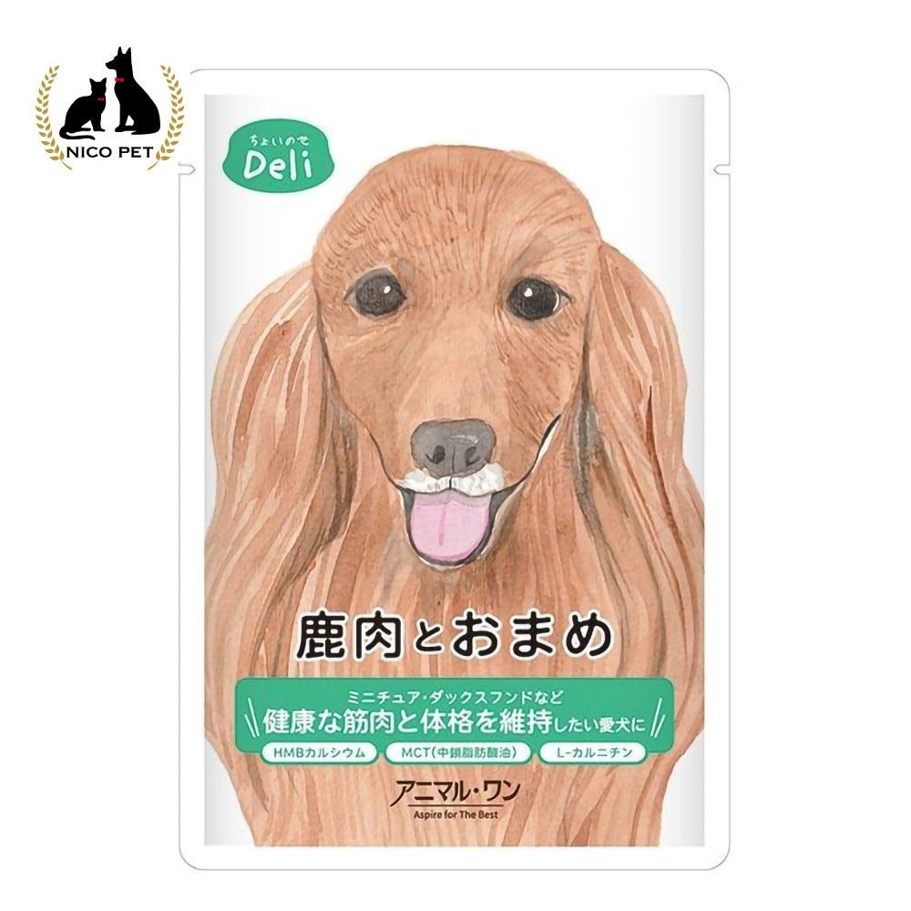 ちょいのせ DELI（鹿肉とおまめ） 60g, 鹿肉とおまめ, 60g