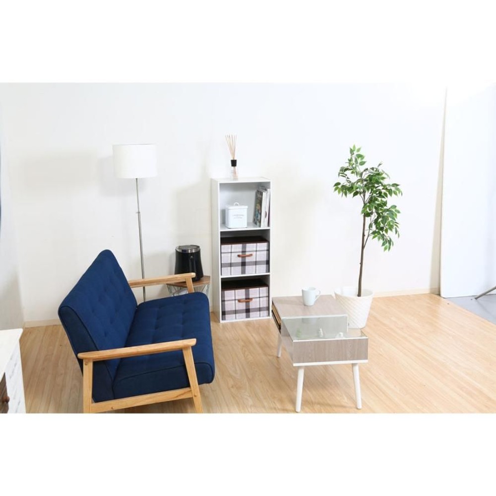 カラーボックス3段　Ａ4対応【メーカー直送・代引不可】, ブラウン, 3段