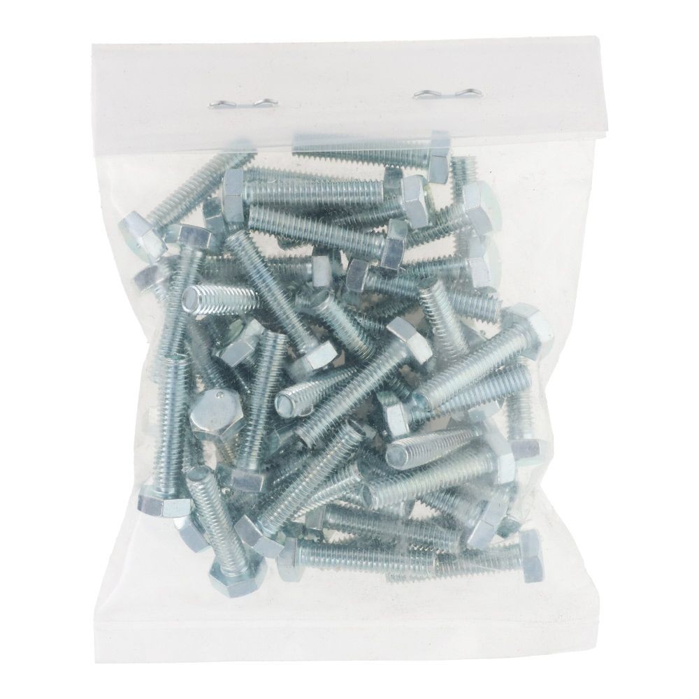 ユニクロ　六角ボルト　Ｍ４&times;１８　５０入, ボルト, 50個入り