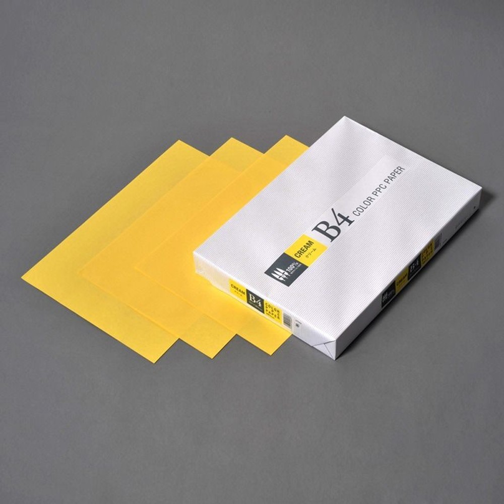 ＡＰＰ　カラーＰＰＣ用紙　Ｂ4 （500枚入り）, クリーム, B4