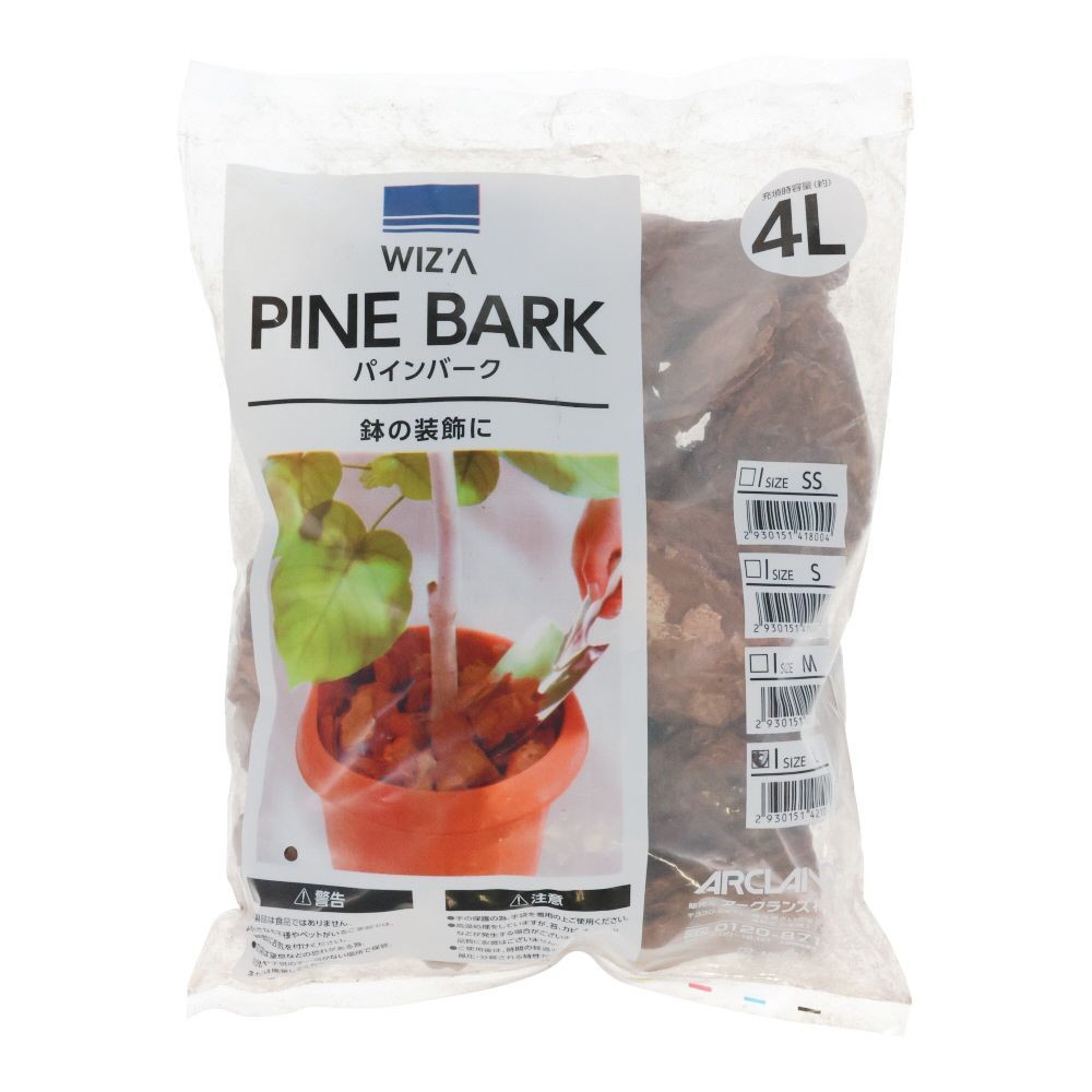 WIZ&rsquo;A ウィザ　パインバーク　Ｌ　４Ｌ, ブラウン, Lサイズ