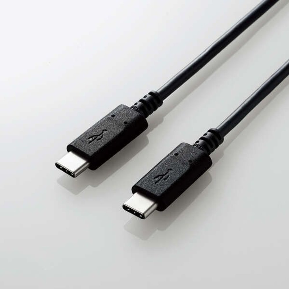 USB2.0ケーブル　1m　U2C-CC10NBK2, ブラック, 1.0m