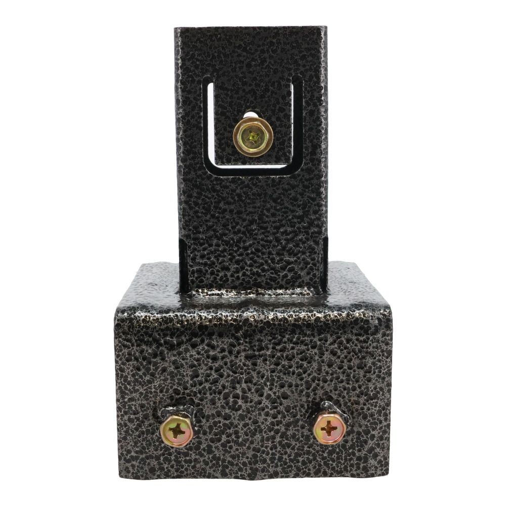 ラティス用柱固定金具　１０ｃｍブロック用, ブラック, 10cmブロック用