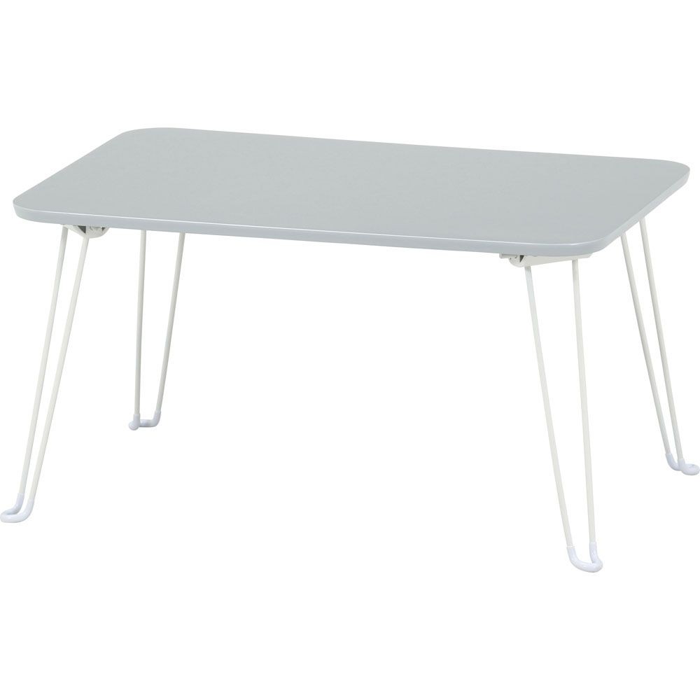 不二貿易 くすみカラーテーブル　クレール　６０４０　グレー【メーカー直送・代引不可】, グレー, 幅600mm&times;奥行400mm&times;高さ320mm