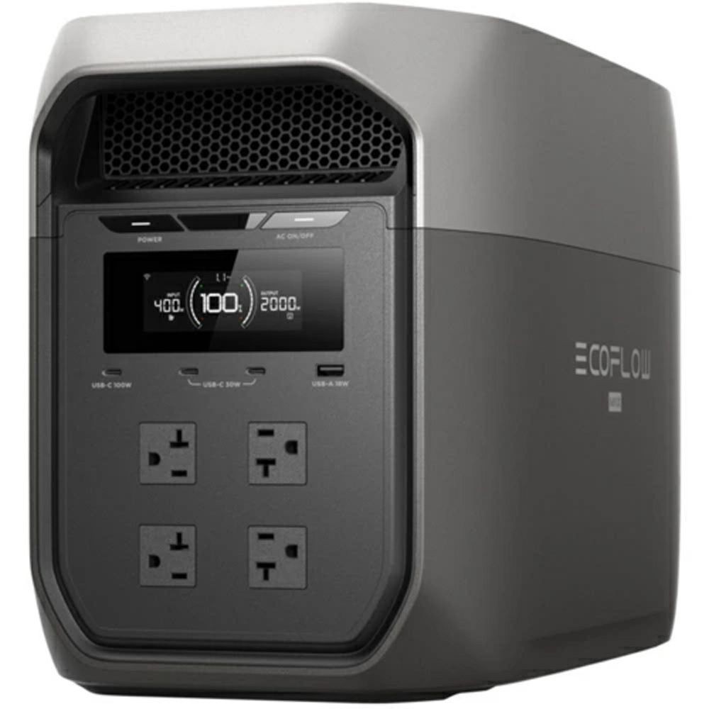 エコフロー EcoFlow ポータブル電源 DELTA 3 Max EFD3MGDELTA3, ブラック, 幅496mm&times;奥行239mm&times;高さ305mm