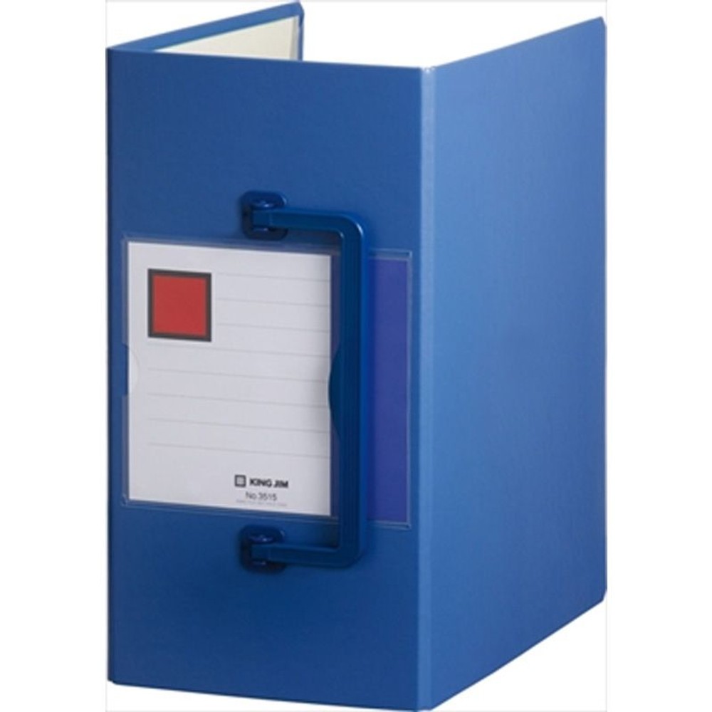キングジム　キングファイルＳＤ特厚Ａ4　青　3515アオ, 青, A4 タテ型