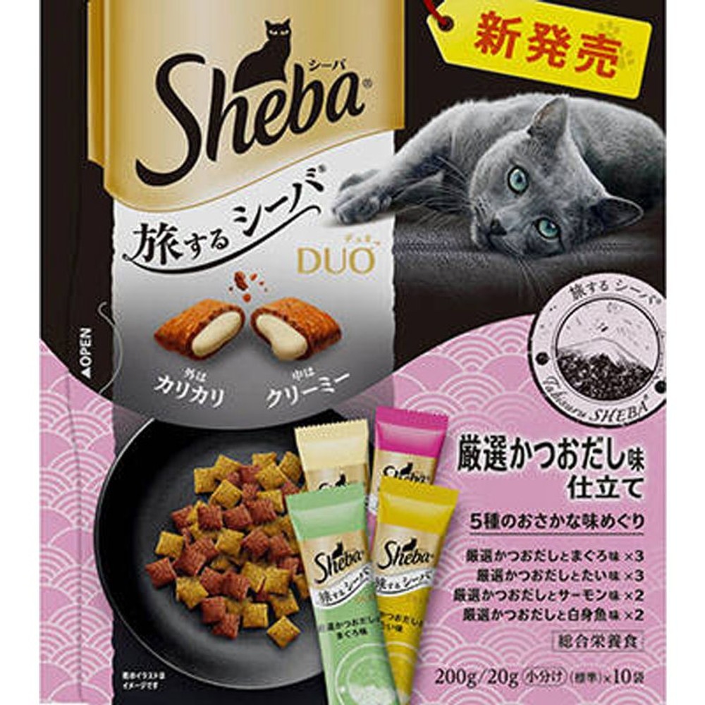 シーバデュオ　旅するシーバ　厳選かつおだし味仕立て　200g, 成猫用/厳選かつおだし味仕立て, 200g