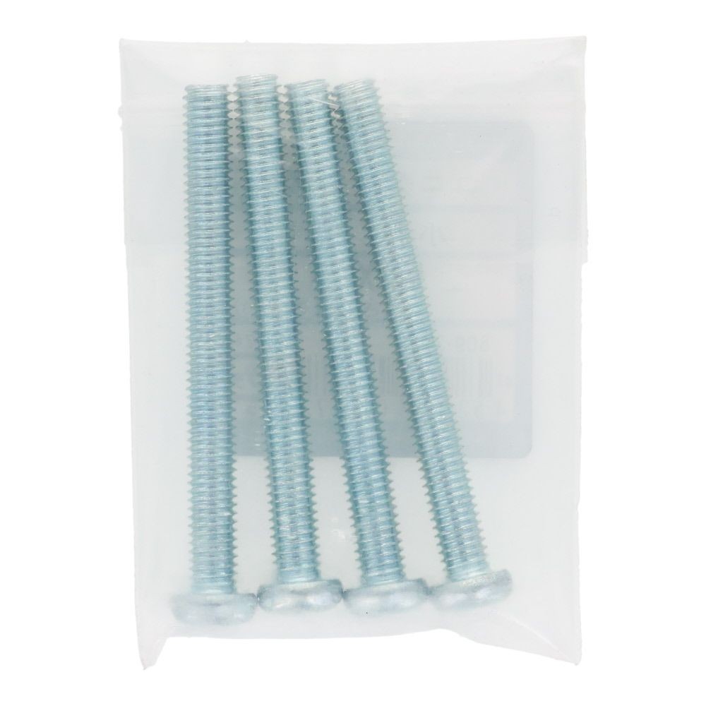 小ねじ　なべ　ユニクロ　Ｍ６&times;６０ｍｍ　４本入, シルバー, M6&times;60mm