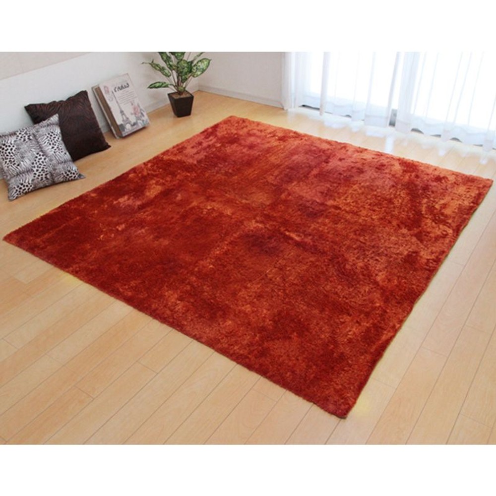 シャギー調ラグ　ラルジュ【メーカー直送・代引不可】, その他カラー３, 185&times;185cm