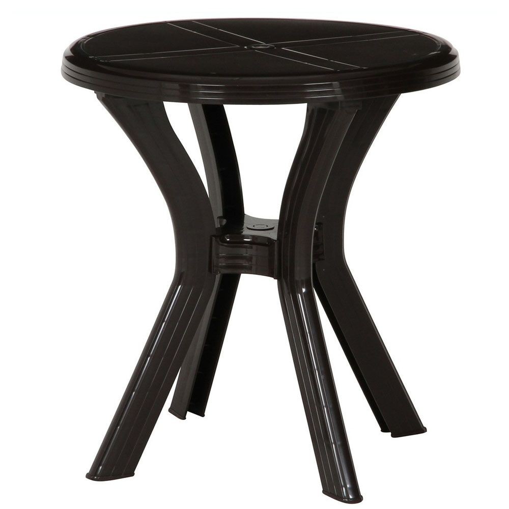 ＰＣ　ラウンドテーブル　アンジェロ　ブラウン（12279）【メーカー直送・代引不可】, ブラウン, 670&times;670